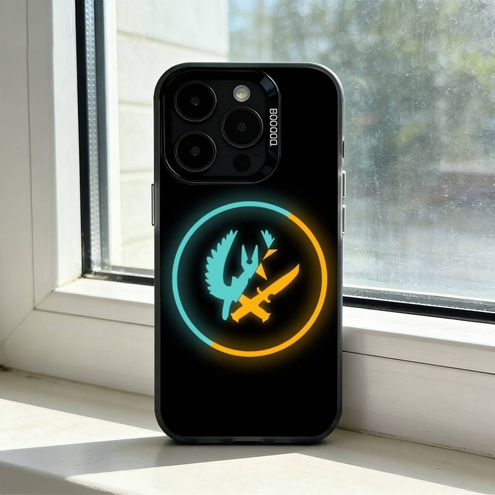 Game CS2 Counter-Strike2 Phone Case For iPhone 17,16,15,14,13,12,11 Plus,Pro Max,XS,Colorful Silver Black Cover