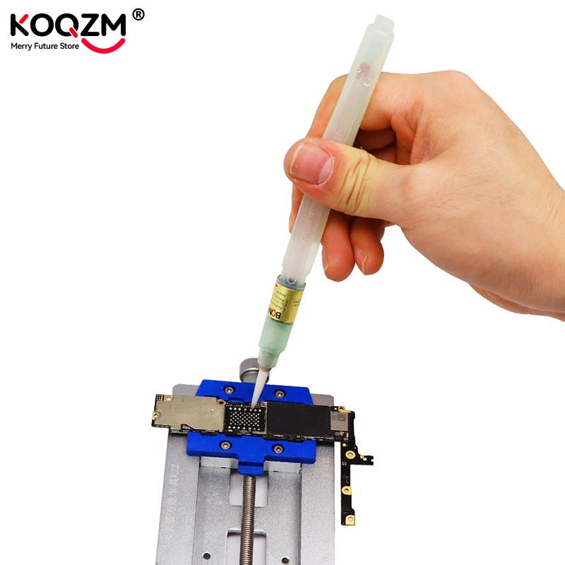 BON102 Flux Paste Solder Paste Brush Tip Cleaning-free Welding Soldering Pen PCB Board Electrical Repairment Welding Fluxes Tool