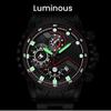 Men Waterproof Luminous Watch Stainless Steel Business Watches Quartz Wristwtch