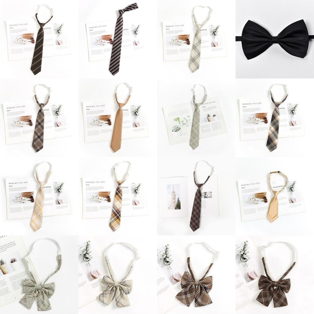 Constellation Checkered Striped Pattern Necktie And Bow For School Uniforms And Gift Giving