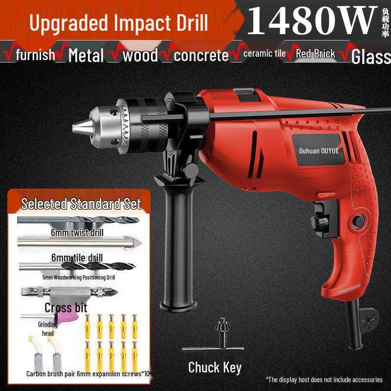 High-Power Variable Speed Impact Drill & Rotary Hammer Electric Screwdriver