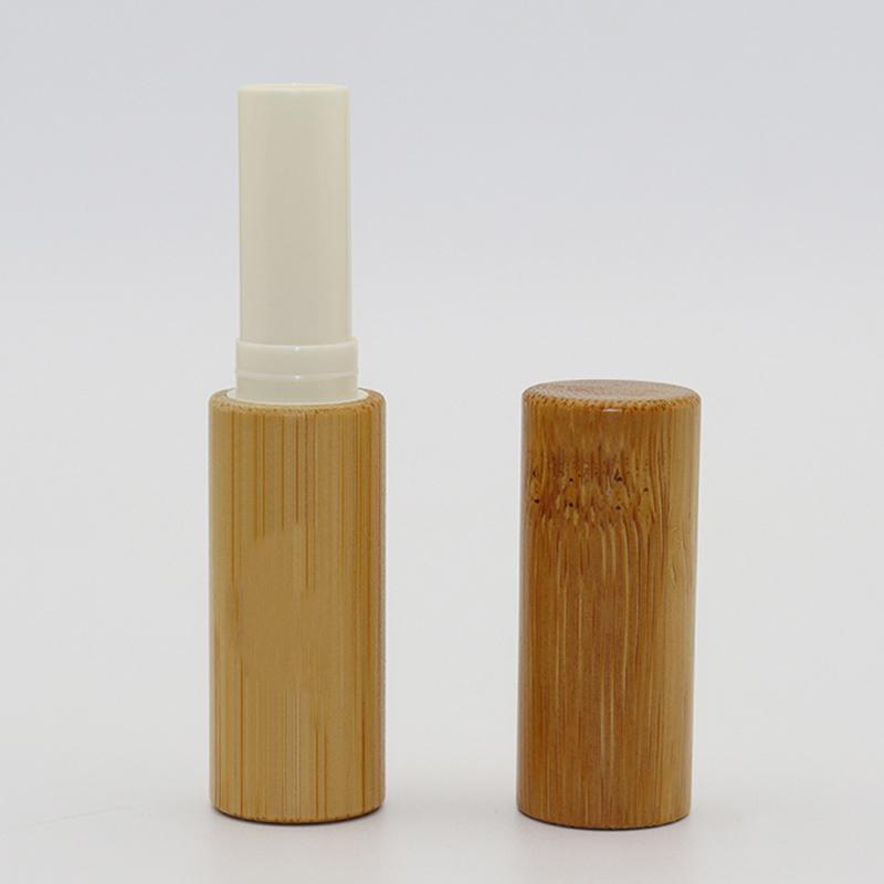 1 stk 2,8G Bambus Leppestiftube Toppkvalitets Leppepomade Underpakke DIY Tom Bambus Lipglossbeholder