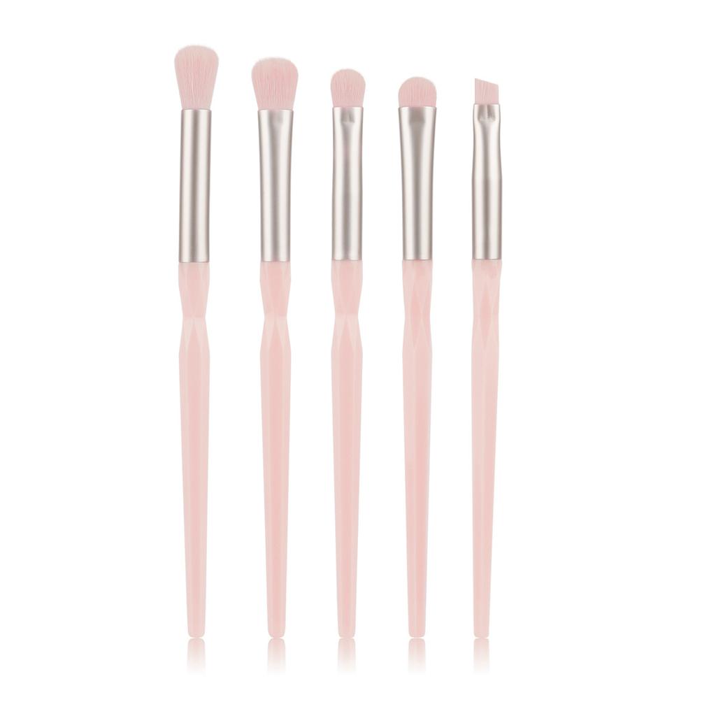 Convenient 5 Eye Makeup Brush Set, Eyeshadow Brush, Eyeliner Brush, Smudge Brush, Concealer Brush, Eyebrow Brush.