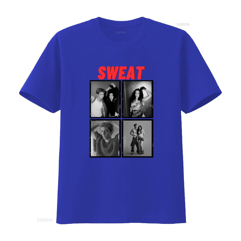 Charli Xcx und Troye Sivan Sweat Tour T-Shirt Konzert L031007 Vintage Bequem Vielseitig Modedesigner Kleidung