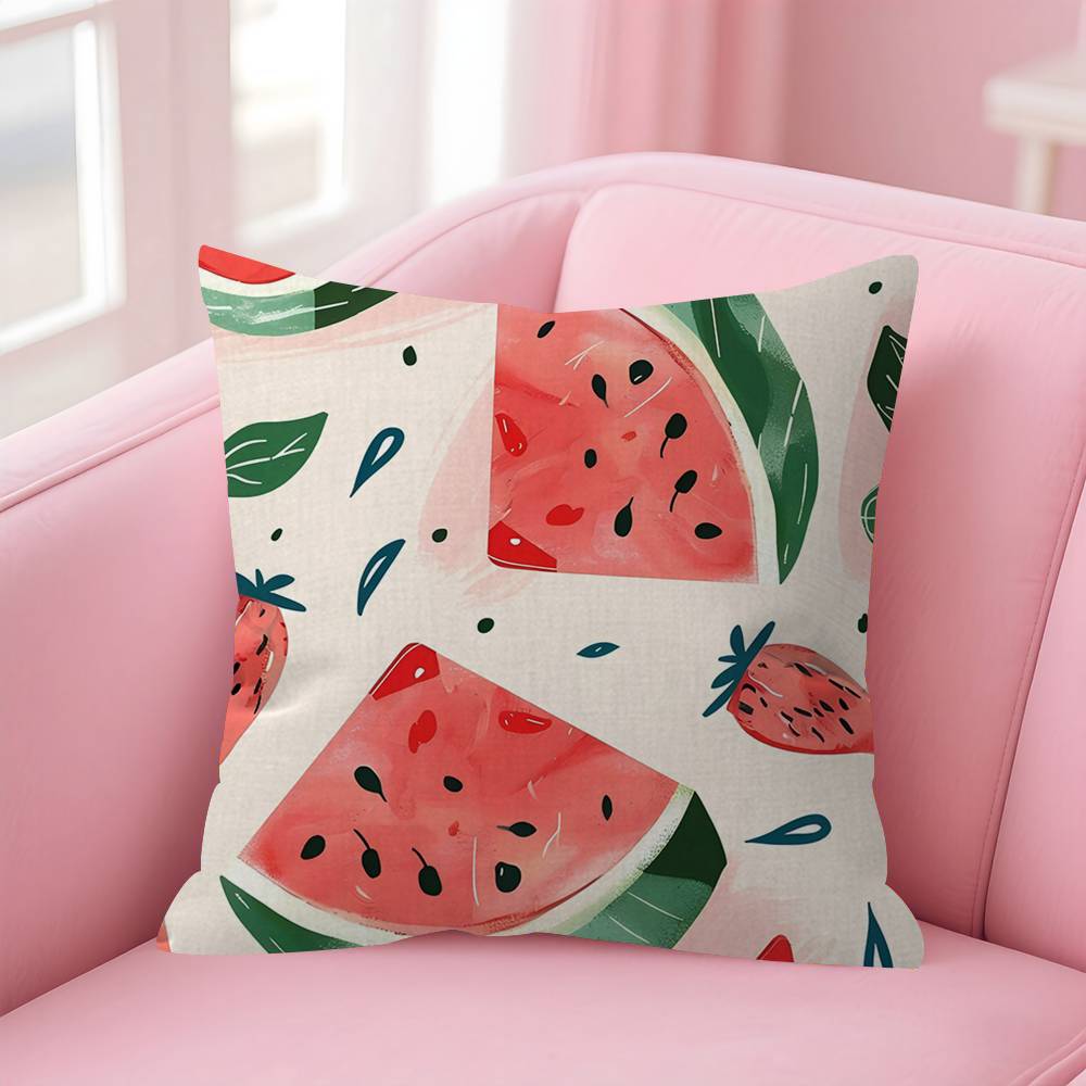 Luxury Watermelon Pattern Design Pillow Anime Pillow Sofa Bed Head Pillow Cover Cushion Cover 45x45 Cm Fashion