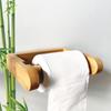 Wooden Tissue Roll Stand For Bathroom Office Durable Bamboos Construction Easy Holds 6Kg Stress Freely