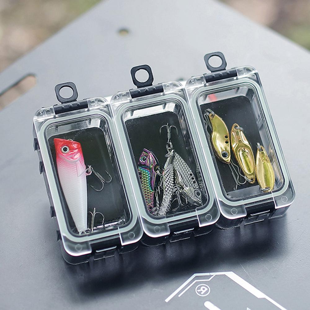 6 Stück Outdoor Angelköder Aufbewahrungsbox Set Nachleuchtend Zusammensteckbar Fischköderbox Magnetisch Wasserdicht