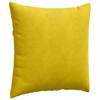 Sofa Cushions 2 pcs Yellow 60 x 60 cm Cord Fabric