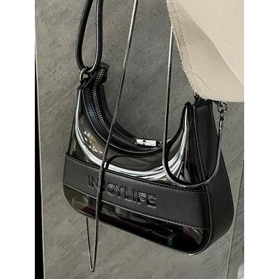 Transparante Jelly Tas Lente en Zomer Mode Textuur Design Sense Niche Ketting Crossbody Tas