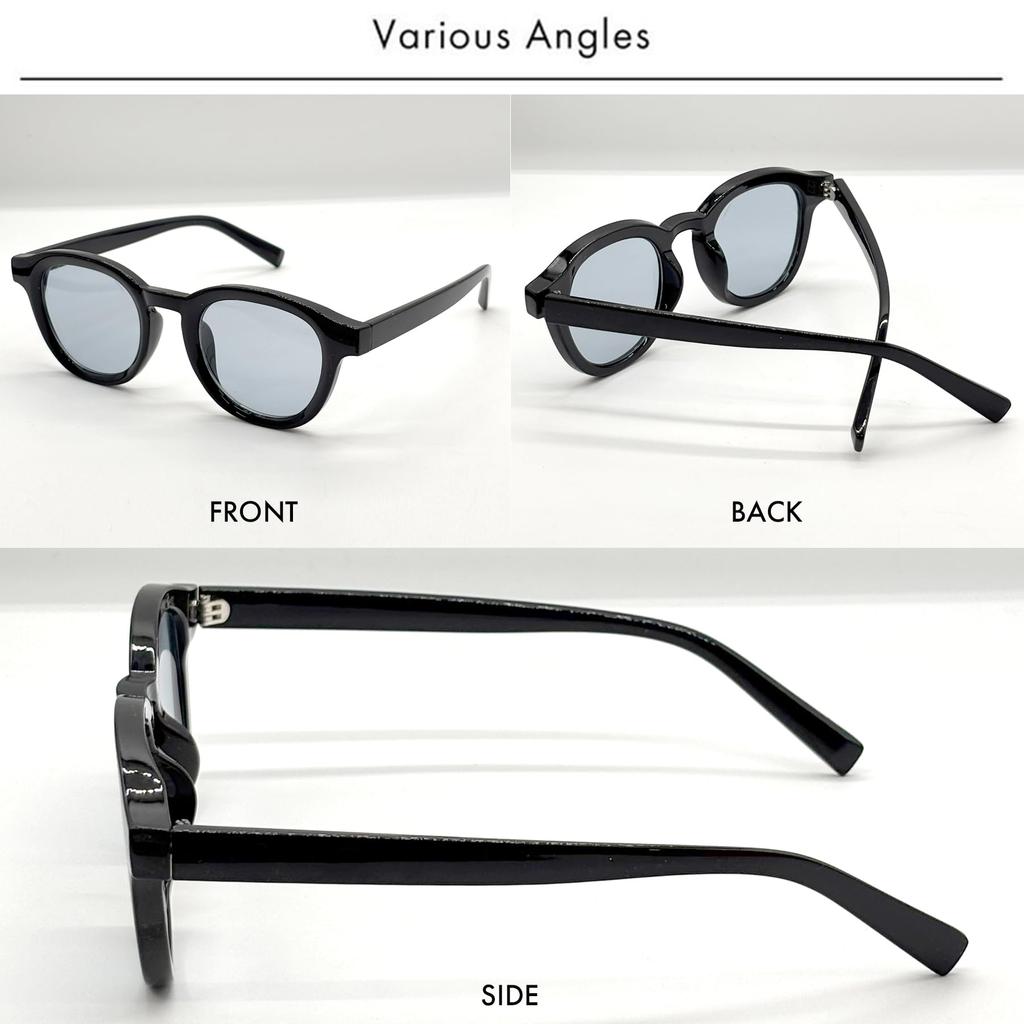 Clear Black x Light Smoke Sunglasses for Men and Boston UV Fashionable Colored Clear [FashionBerry] Women, Style, 99% Protection, Lightweight,