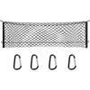 Chevy Silverado & Ford F150/F250 Truck Bed Cargo Net - Elastic Mesh Net Organizer (49X15.2 Inch)