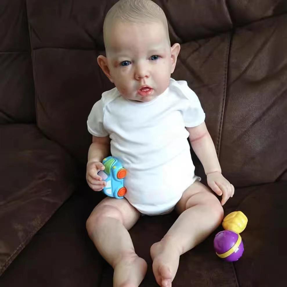 NPK 50cm Cloth Body Liam Reborn Doll 50 cm