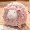 Cute Sheep Plush Toy Pillow, Woolly Round Sheep Stuffed Animal, Soft Comforting Cuddle Buddy Gift