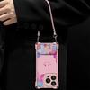 Smiley Face Is Suitable for Apple 13Pro Mobile Phone Case 17 Makeup Bracket 16 Cute 15p Leather Pattern 14 Lanyard Anti-drop Case