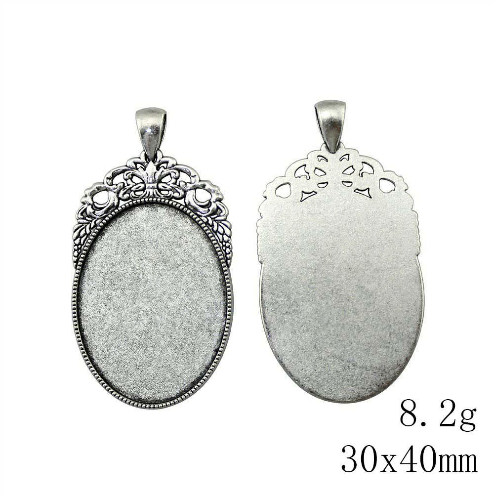 Christmas Decorations Accessories For Making Jewelry Oval Glass Cabochon Base Setting Tray Accessories Parts Ornaments For Home Accessory Parts