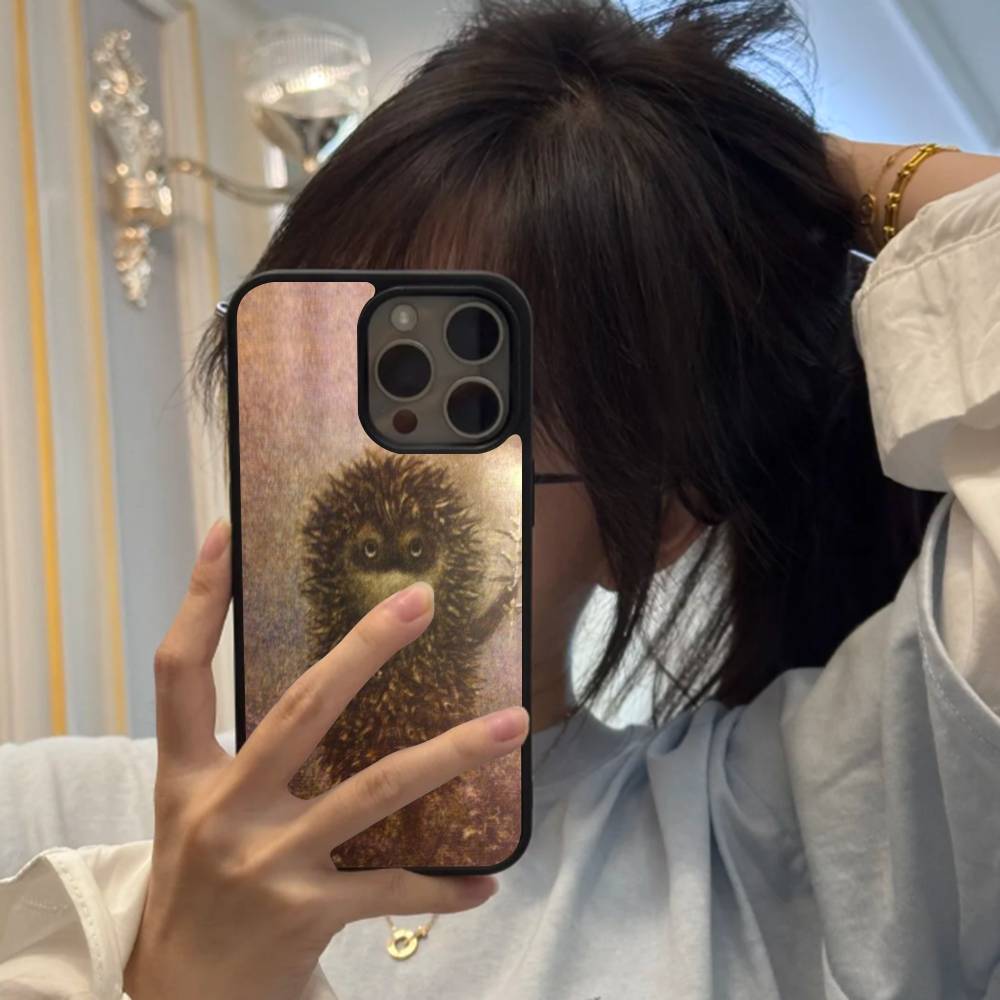

Bright Hedgehog In The Fog For iphone 11 12 13 14 15 Pro Max 17 16 Plus Hard PC+TPU Back Cover iPhone 17 pro