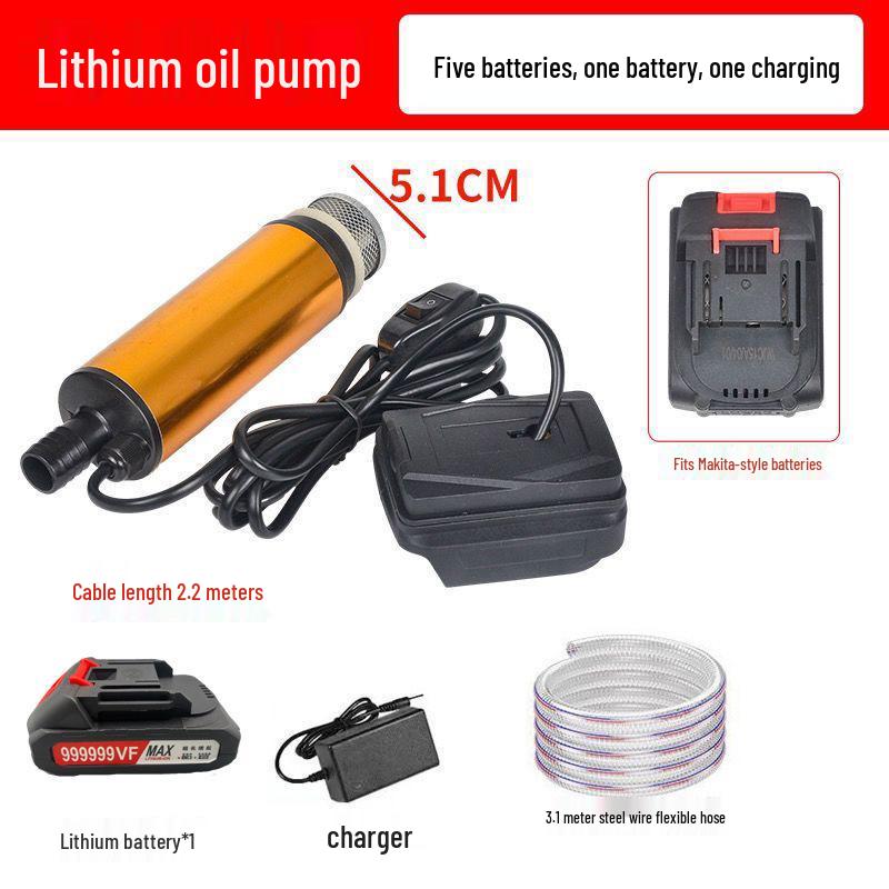 Portable 21V/24V Lithium Battery Oil & Water Suction Pump