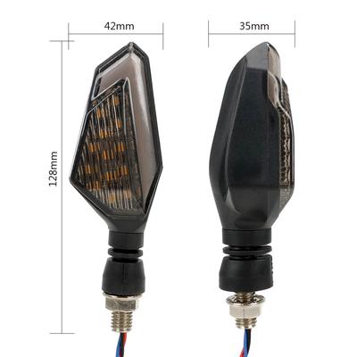 Clignotant Moto Avant Arrière Universel Accessoires Moto 2 Pièces/Ensemble Lampe de Signalisation DC 12V Feux Clignotants LED pour Moto