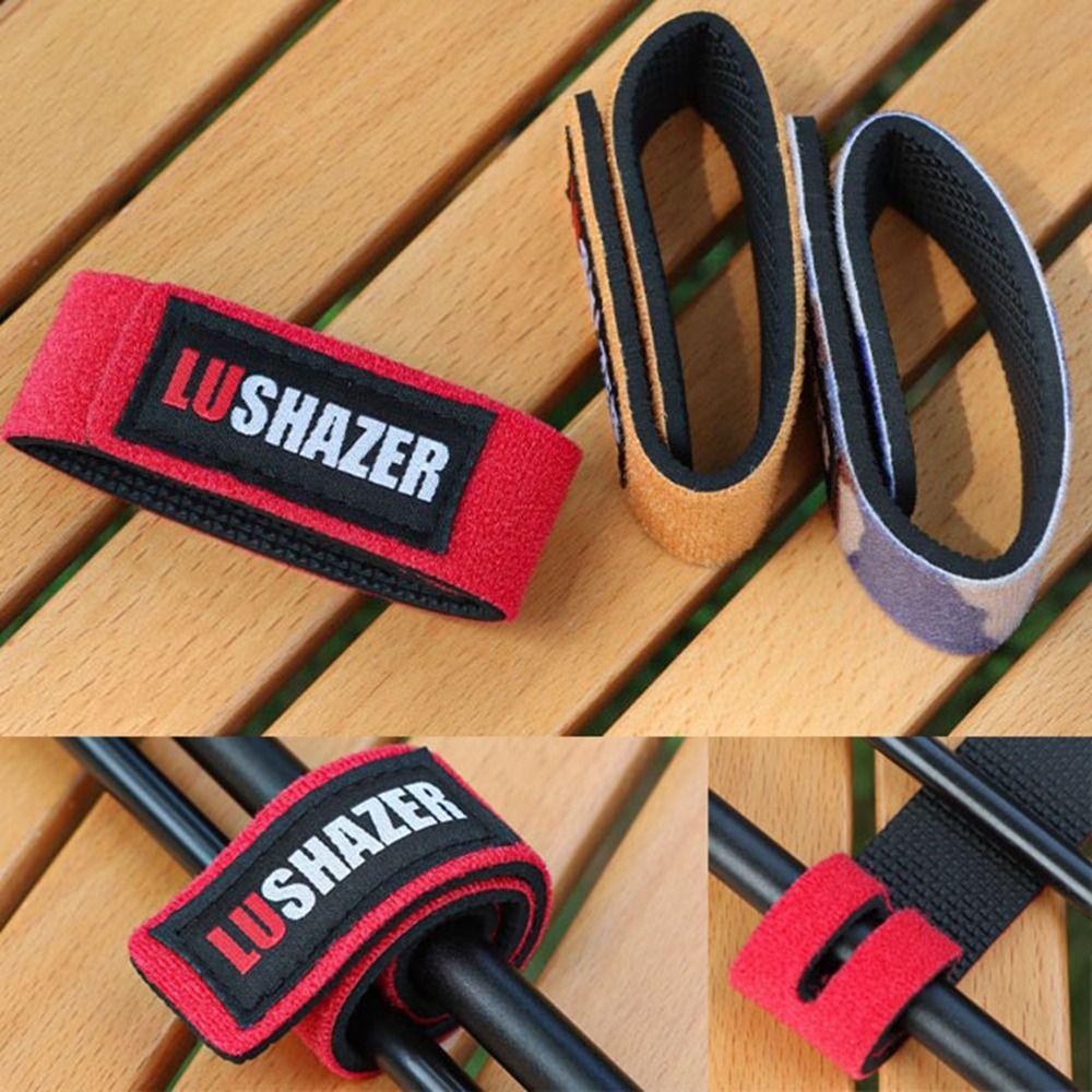 

25*3*0.35cm Fishing Rod Tie 5 Colors Fastener Hook High Quality Accessory Outdoor Tool