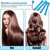 60 Stück Lockenwickler, lang, kurz, gewellt, lockig, Friseur, tragbar, für den Heimsalon, Haarstyling-Tools für Frauen und Mädchen