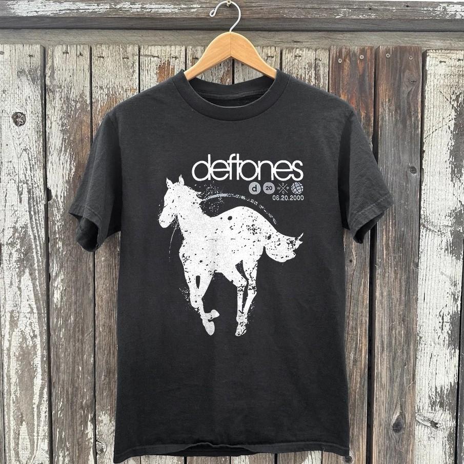 Deftones White Pony Tour Concert 2000 Black Unisex T-shirt Size S-5XL XXL
