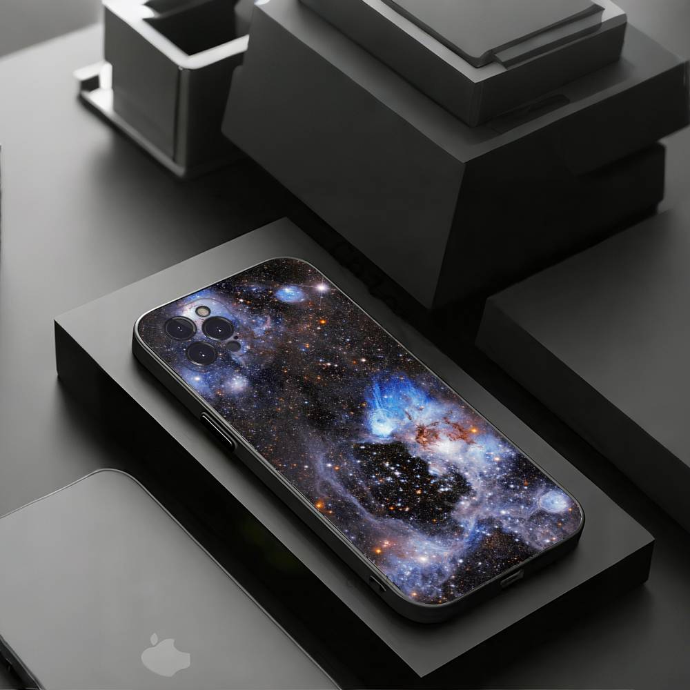 Moon Galaxy Universe Phone Case for iPhone 11Pro 13 12 11 Pro Max 16e 17 Air 16 15 14 Plus 11ProMax