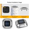 8LED Solar Driveway Light Outdoor Garden Ground Lights Waterproof LED Solar Wall Lamp Camping for Step Stair Pathway Walkway Dec