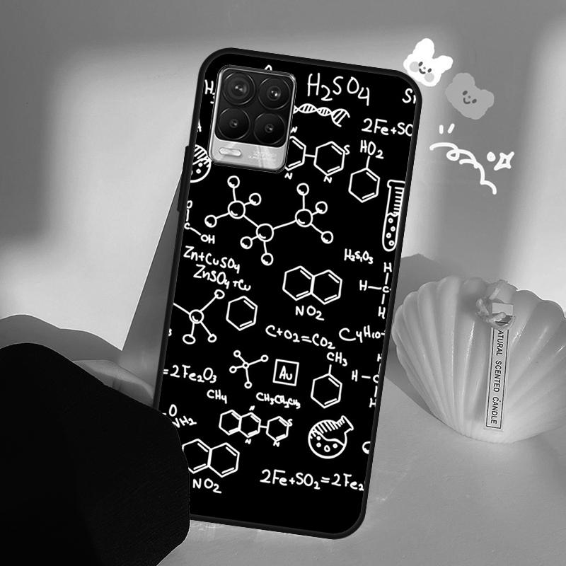 Science Chemistry Caffeine Case For Realme C71 C63 C61 C55 C51 C53 C25 C65 C67 C75 11 12 13 14 15 Pro Plus GT6 GT7 Pro