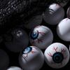 Plastic Halloween Eyeball Decorations Fake Eyes Beer Pong Balls Suitable for Halloween Party Gifts Gift Bag Fillers Horror Props