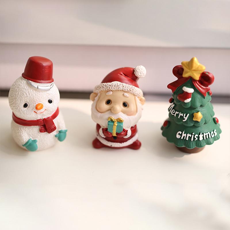 Christmas Decorations Desk Accessories Cute Santa Claus Christmas Tree Ornaments Party Photo Props Christmas Figures
