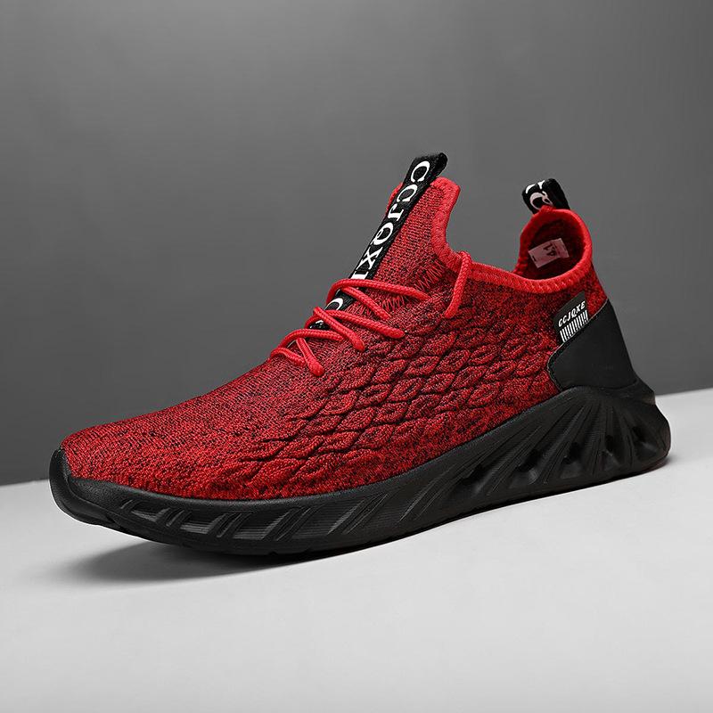 Nouvelles chaussures pour hommes chaussures en maille respirante tissée à la mouche chaussures de sport ultra-légères grande taille chaussures de course pour hommes