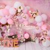 Pink Balloon Chain Set, Birthday Party Supplies Latex Balloon Set, Wedding Decoration Arrangement