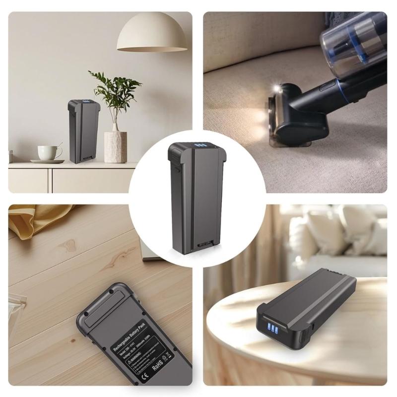 Long Lasting 2500mAh Robotic Vacuum Battery 25.2V Replacement Power for Extended Cleaning Event and Fast Charging