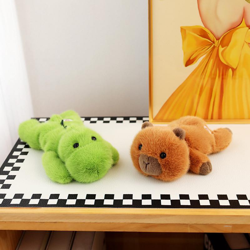Flat Series Lying Turtle Pig Duck Animal Plush Toy Stuffed Doll Gift Decoration
