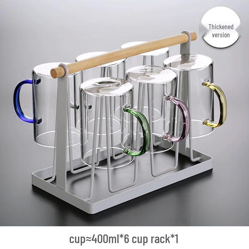 Heat-Resistant Glass Mug with Handle