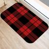 Merry Christmas! Red Plaid Print Doormat  Home Decor  Bathroom  Kitchen  Non-slip Flooring  Living Room  Hallway Rug.