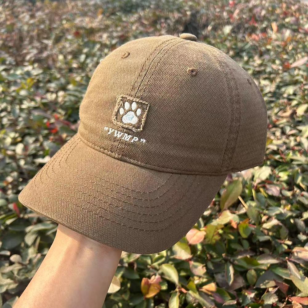 Korean Dog Embroidery Baseball Cap Men And Women Brand Casual Dad Hats Outdoor Sport Sunshade Golf Sun Hat