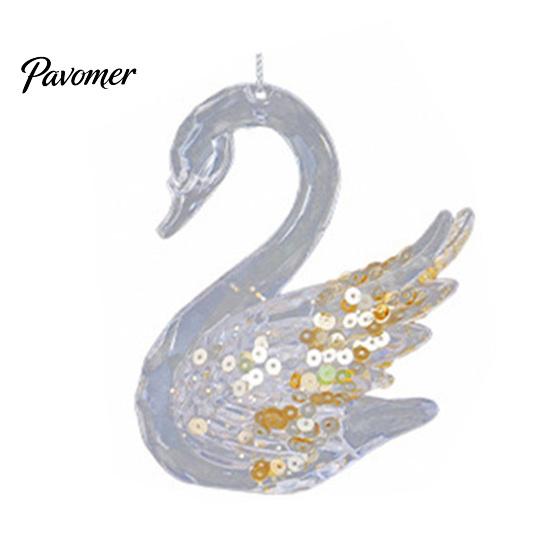 Decorative Tree Hanging Charms Faux Crystal Christmas Ornaments for Tree, Clear Snowflake/Starfish/Heart/Bird/Horse Decoration Decorations with