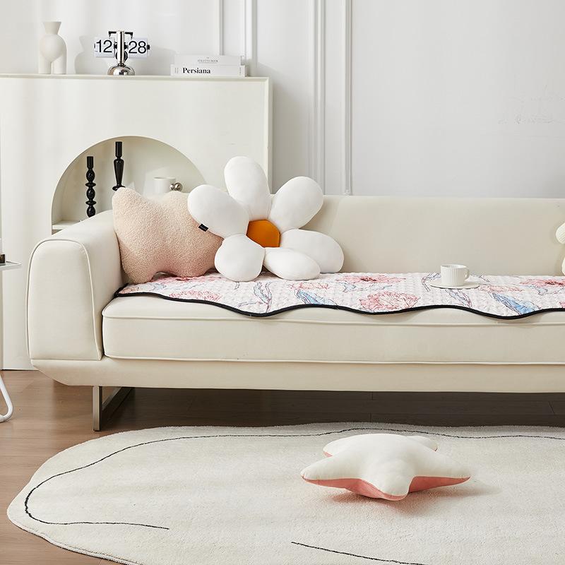 Cotton Sofa Cushion Living Room Sofa Cover Four Seasons Universal Non-slip Cotton Sofa Cover Sofa Cushion Cloth Sofa Cushion