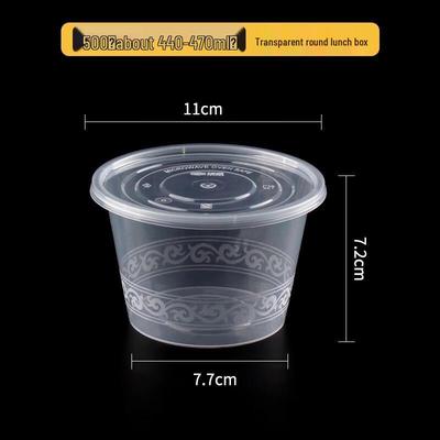 Disposable Round Plastic Takeout Boxes