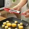 Lebensmittelzange Clip Silikon BBQ-Zange Salatzange Antihaft-Grillzange Klemme Edelstahl Werkzeuge Gadgets
