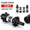 Goldix 370 28 Hole Mtb Hub Straight Pull Ratchet 36T Boost Rear 12X148 Front 15X110 12-Speed Micro Spline Hg Cube For Mtb Bike