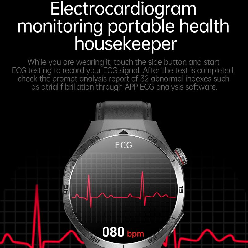2025 New High Precision ECG+PPG Lipids Uric Acid Smart Watch Men Blood Pressure Body Fat Health NFC Sport Call Smartwatch for HUAWEI