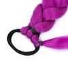 90cm Halloween Cosplay Costumes Prop Kpop Demon Hunters Rumi Purple Long Braided Ponytail Wig Accessory