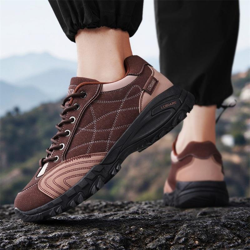 New Fashion Man Hiking Footwear Camping Shoes Travel Climbing Arrival Men Outdoor Sneakers Genuine Leather Casual Shoes