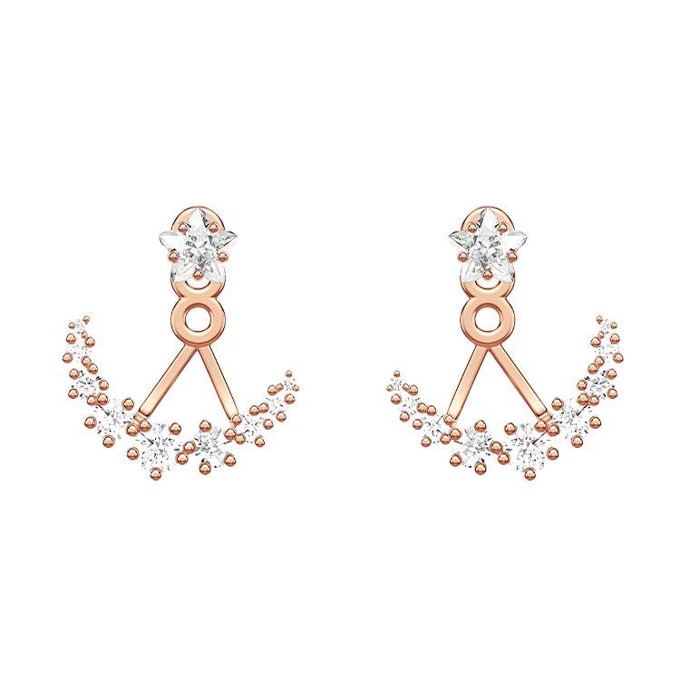 

Swarovski Penélope Cruz Moonsun Series Double-Use Crescent Boat Pierced Earrings Women earrings White 5486351 Box (Random Color)