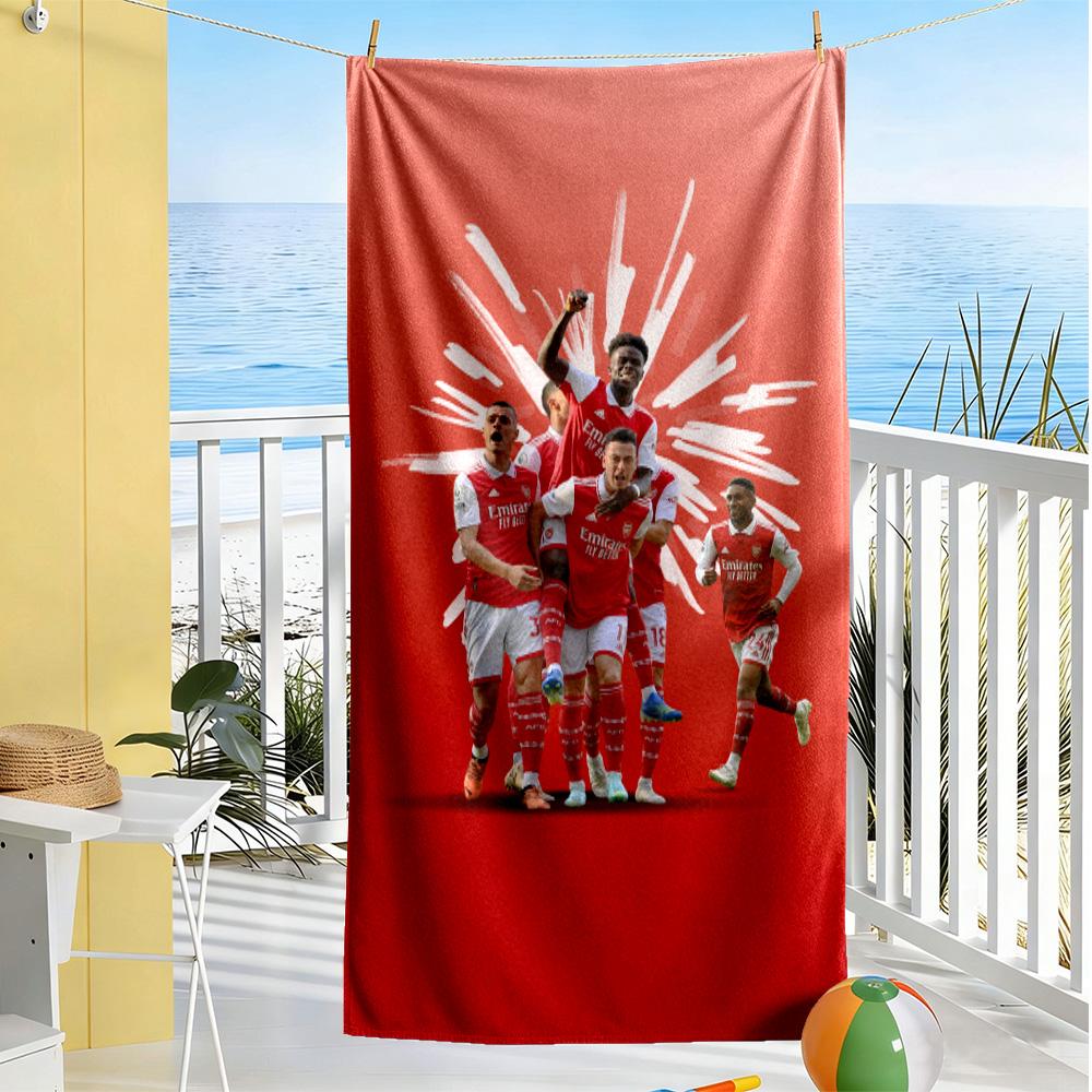Arsenal Football Player Beach Towel Super Soft Microfiber Quickdry Fabric Comfortable Lightweight