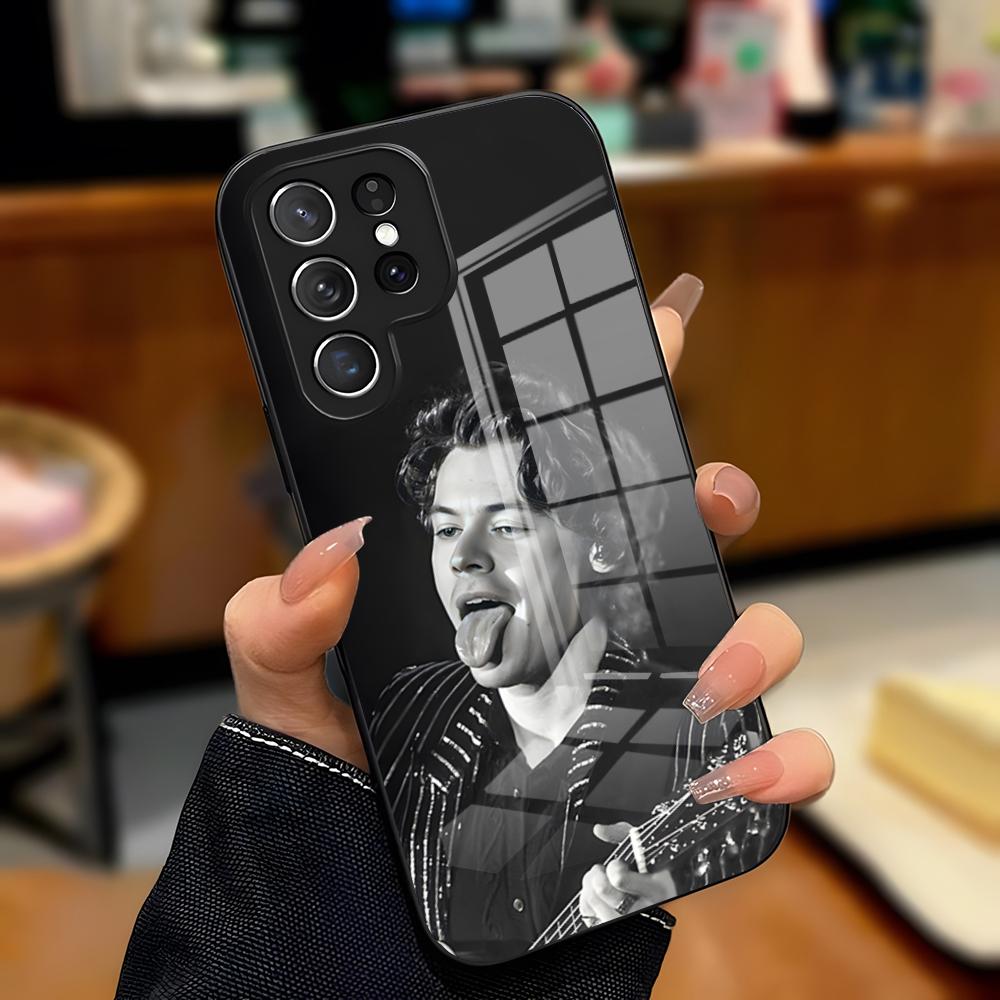 

H-Harry Styles Phone Case For Samsung S26 S25 Plus S20 S20 Plus S22 Ultra S23 FE S21 Plus S21 Ultra Glass Cover Samsung S22 Ultra