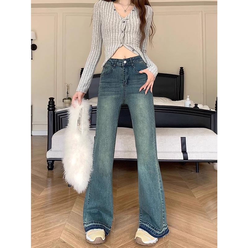 

Women s High Waist Retro Flare Jeans - Spring/Autumn 2024 Collection L