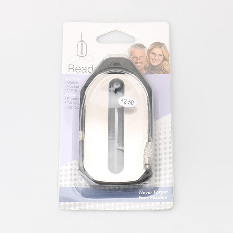 Folding Legless Nose Clip Reading Glasses Men Women Mini Portable Hyperopia Eyeglasses With Keychain Glasses Box
